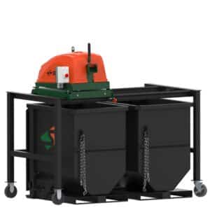 SWEED Model 300 scrap chopper for plastic strapping and steel banding processing