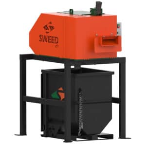 SWEED Model 517 XHD wire and cable recycling chopper for processing bale wire and copper wire