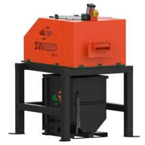 SWEED Model 5503 XHD ACSR cable chopping system for high-volume wire recycling