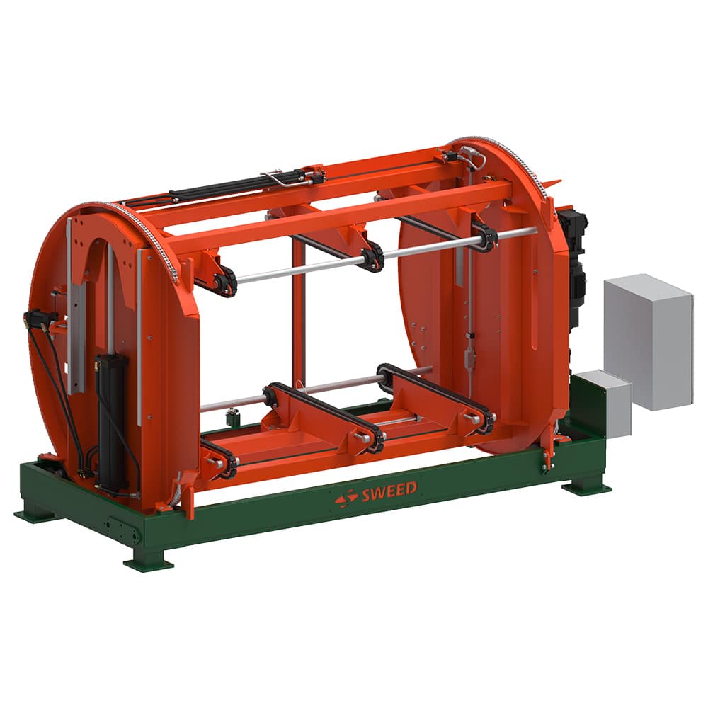 SWEED pass-thru turner for inline panel processing