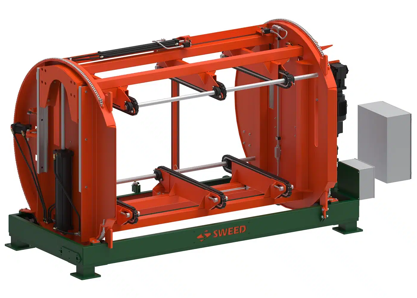 SWEED pass-thru turner for inline panel processing
