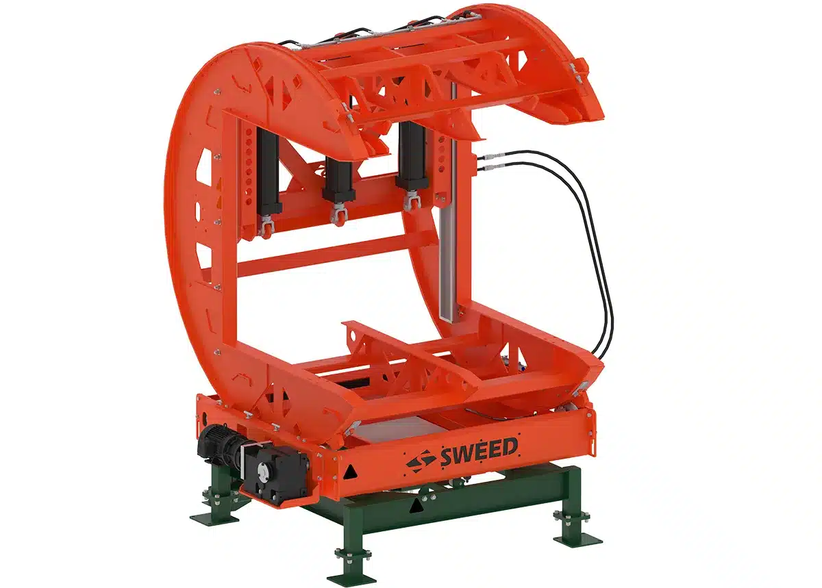 SWEED rotating C-Turner for same-side loading and unloading