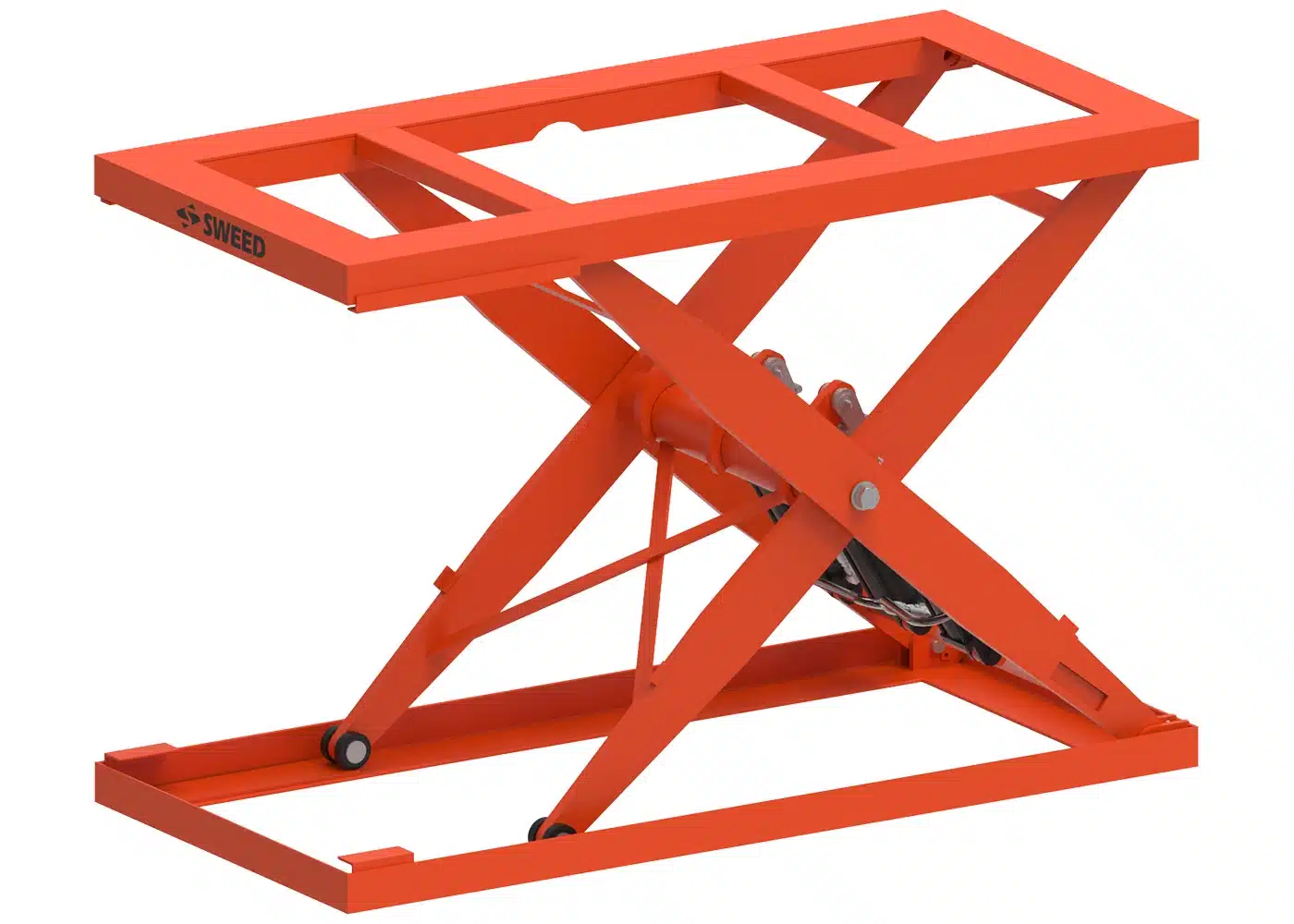 SWEED Scissor Hoist hydraulic lift for veneer material handling