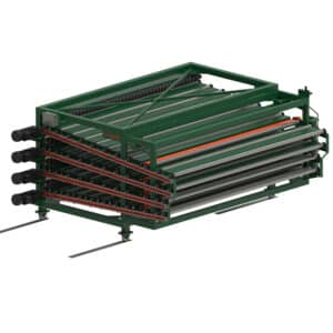 SWEED straight-out veneer dryer unloader for automated material handling