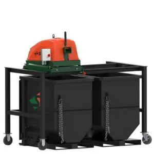 SWEED Model 300 scrap chopper for plastic strapping and steel banding processing