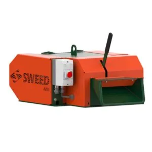 SWEED Model 480 industrial slit trim chopper for wide materials and stamping scrap