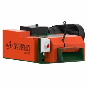 SWEED Model 480 HT wide-infeed scrap chopper for slitter trim and punch press materials